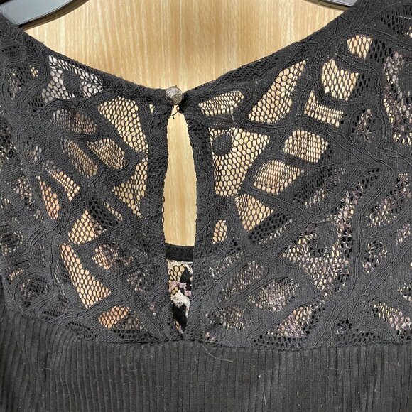 Knox Rose Black Embroidered Top Size XXL - Picture 5 of 7